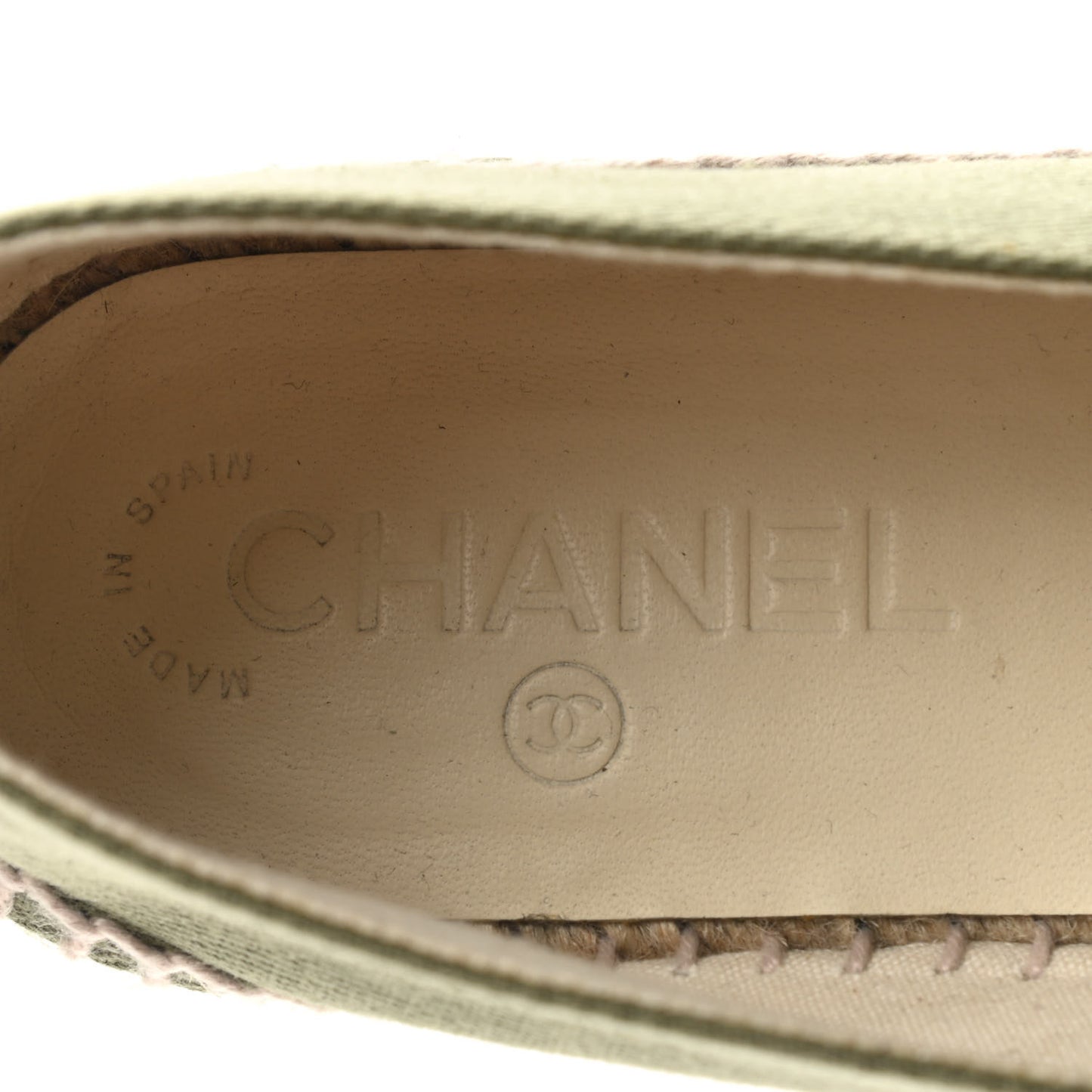 Fabric Camellia CC Espadrilles 40 Khaki