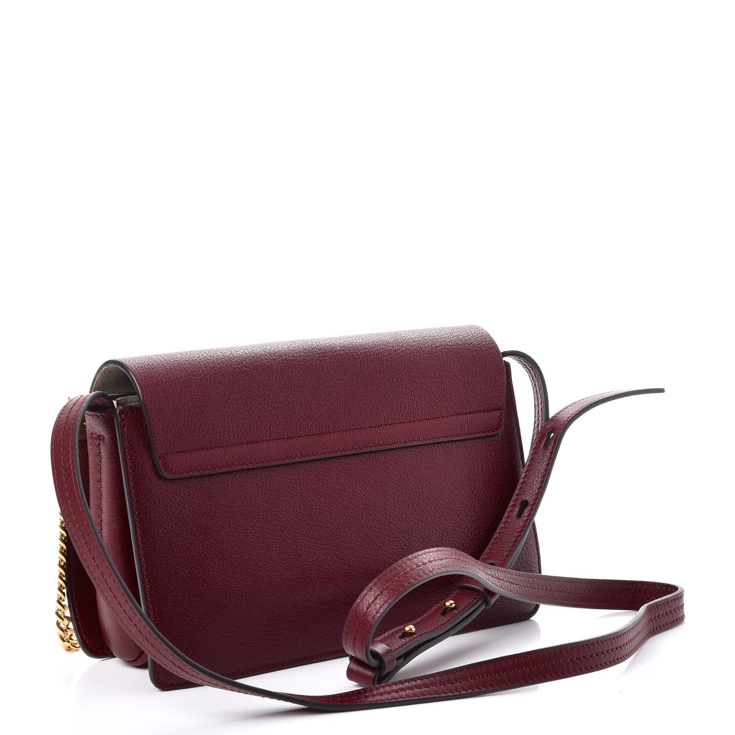 Chloe Goatskin Small Faye Shoulder Bag Sienna Red 3 of 7
