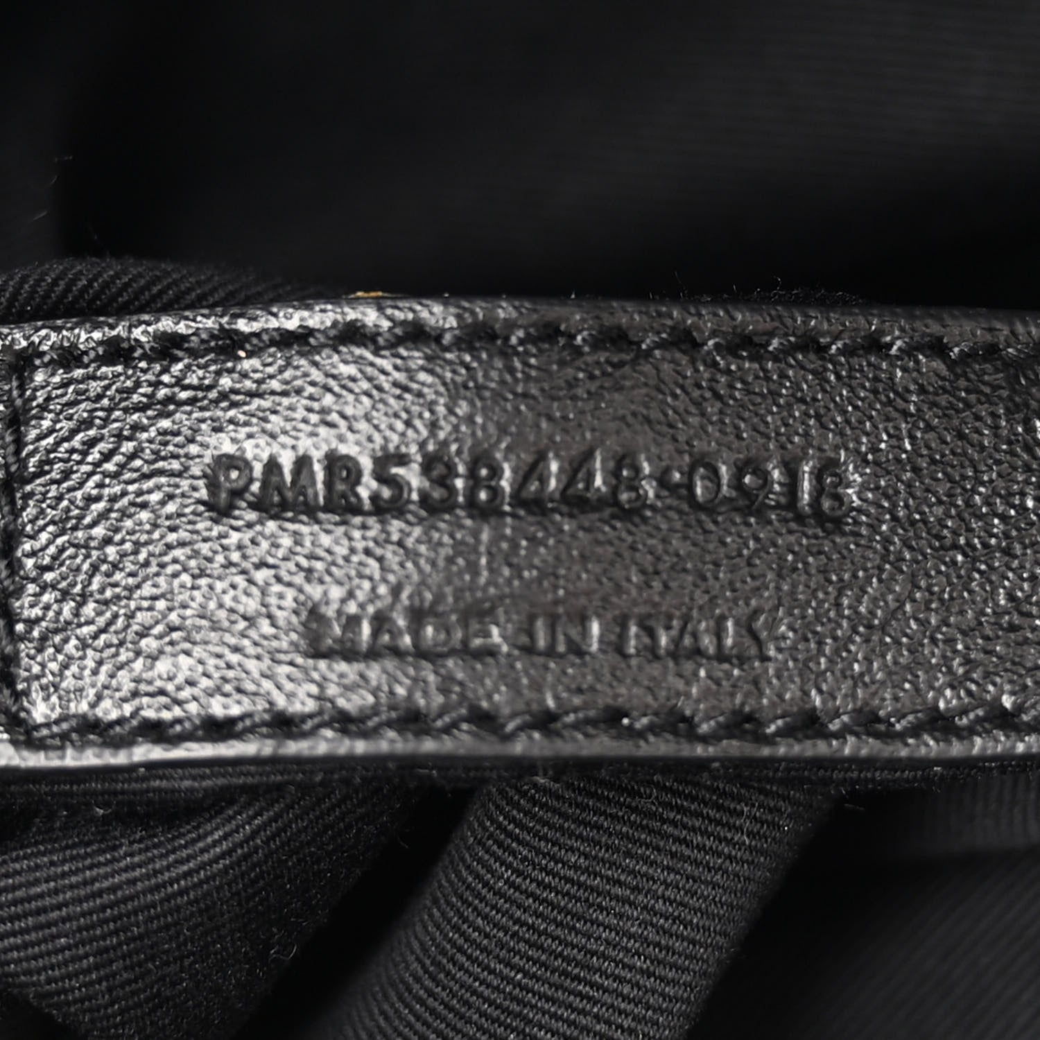 Saint Laurent Lambskin Charm Studded Teddy Drawstring Bag Black 7 of 11