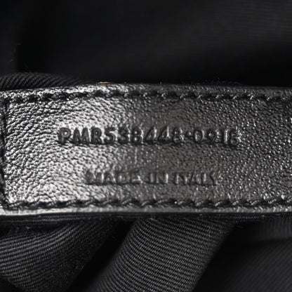 Saint Laurent Lambskin Charm Studded Teddy Drawstring Bag Black 7 of 11