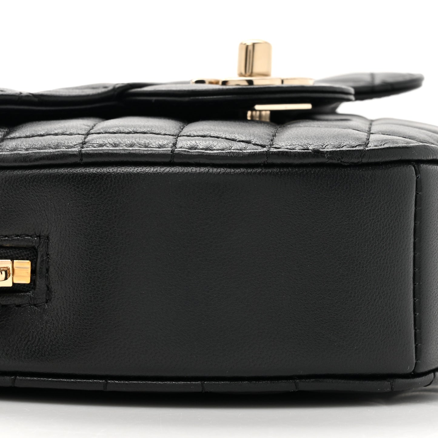 Lambskin Quilted CC In Love Heart Bag Black