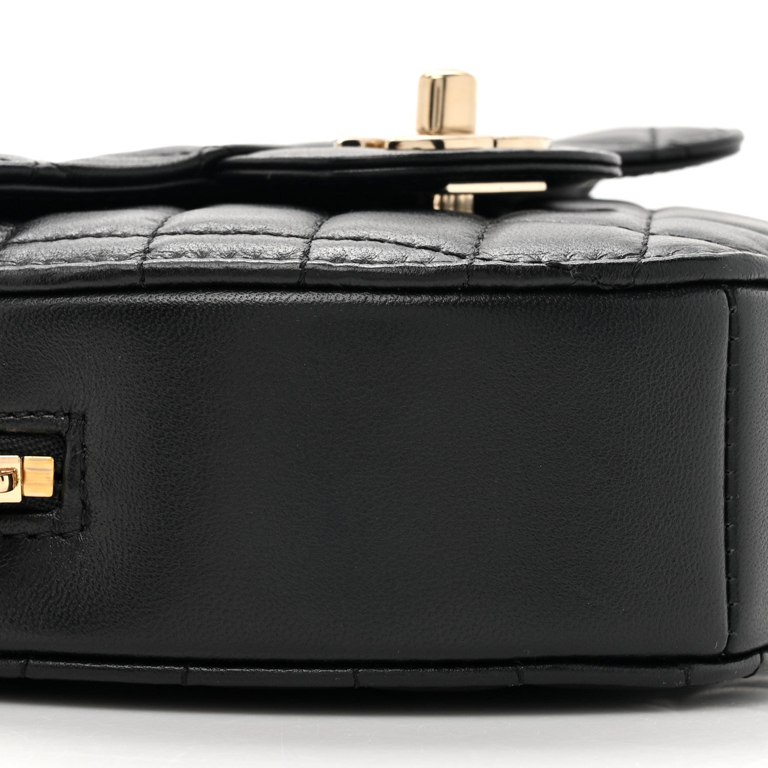 Chanel Lambskin Quilted CC In Love Heart Bag Black 10 of 10