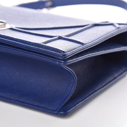 Christian Dior Grained Calfskin Medium Diorama Flap Bag Bleu De Minuit 8 of 8