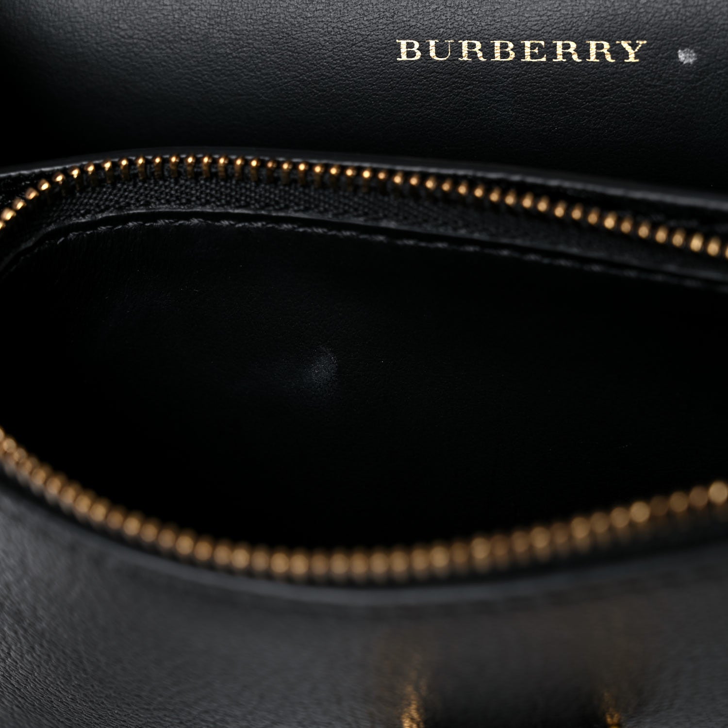Burberry Goatskin Cotton Canvas Vintage Check D-Ring Mini Bag Black Antique Yellow 12 of 15