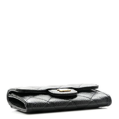 Chanel Caviar Quilted Flap Card Holder Black 4 of 10