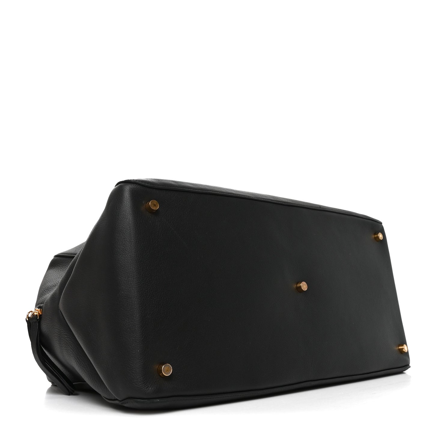 Pebbled Calfskin Large Maeve Weekender Bag Black