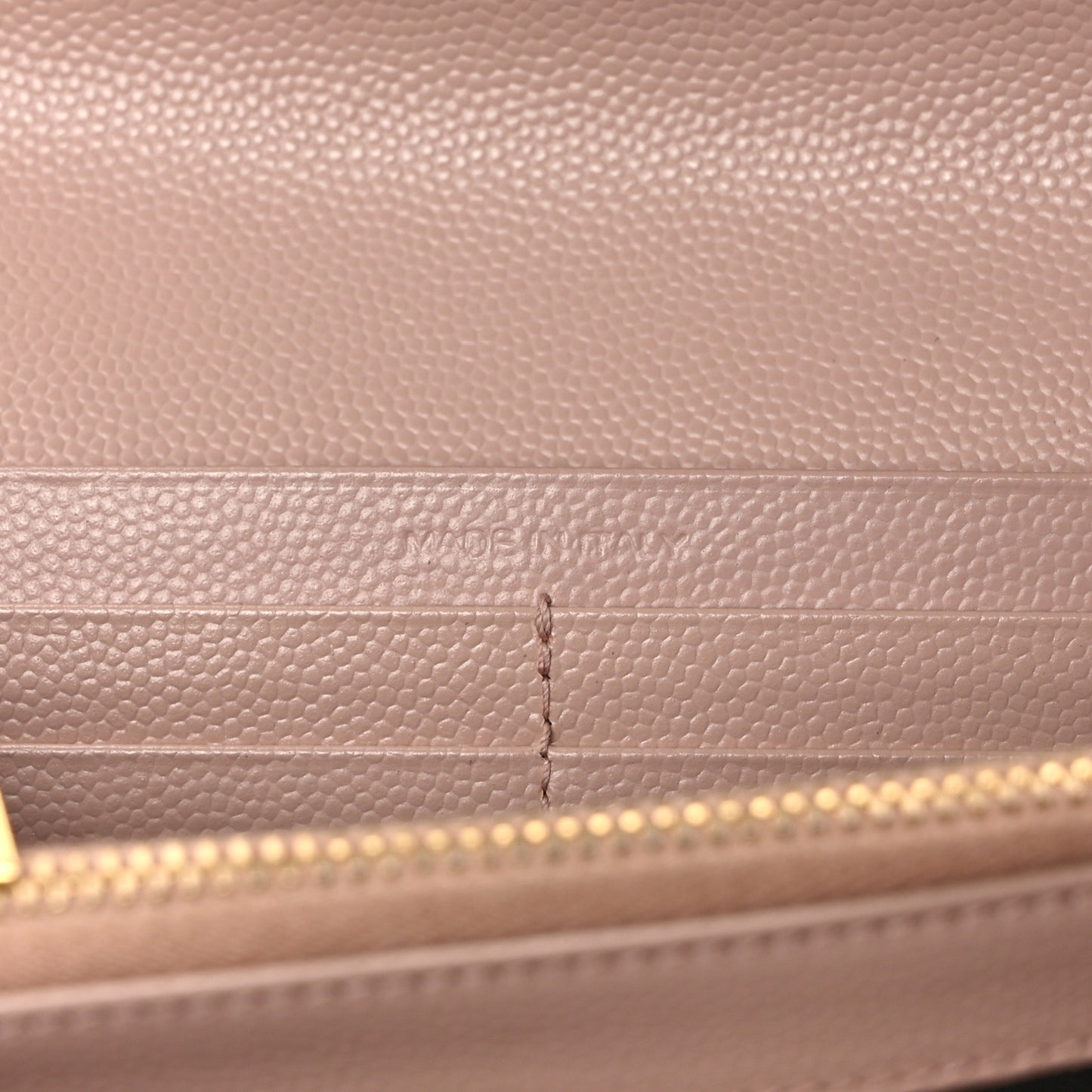 Grain De Poudre Matelasse Chevron Monogram Flap Wallet Pale Pink
