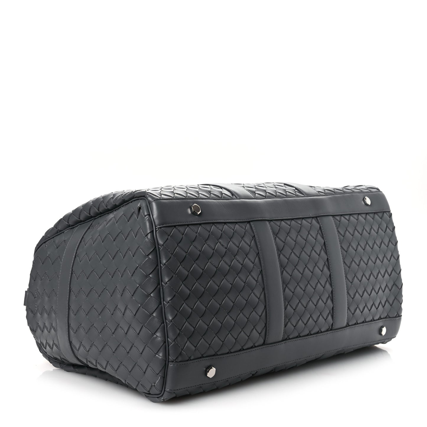 Nappa Intrecciato Medium Duffle Bag Thunder