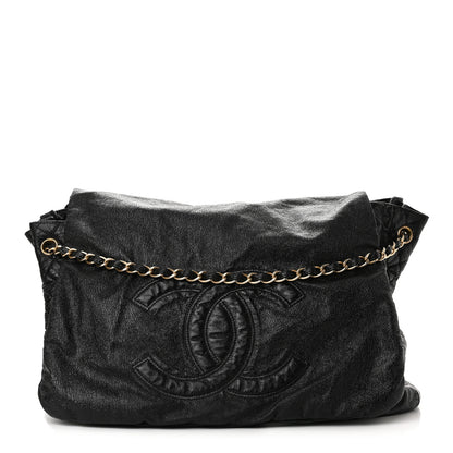 Chanel Vinyl XXL Rock and Chain Flap Black 1 of 12