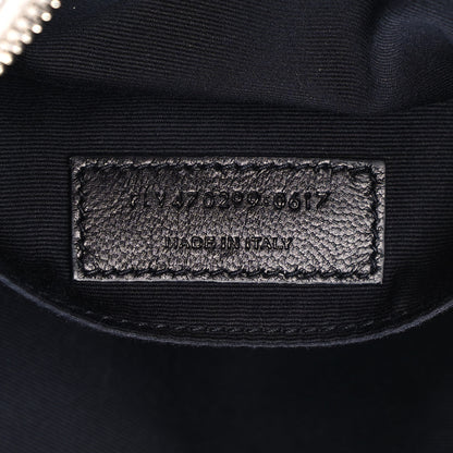 Saint Laurent Metallic Calfskin Monogram Small Lou Camera Bag Silver 6 of 14