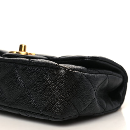 Chanel Caviar Quilted Mini Sweetheart Rectangular Flap Black 9 of 10