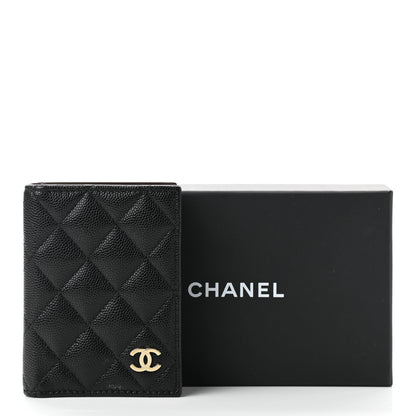 Chanel Caviar Quilted Card Holder Wallet Black 9 of 9