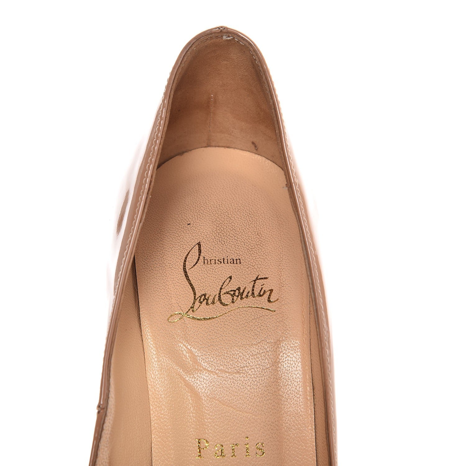Christian Louboutin Patent Pigalle 120 Pumps 36.5 Nude 10 of 15
