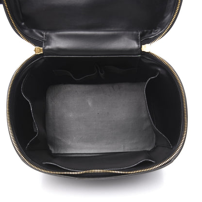 Chanel Caviar CC Vanity Train Case Black 5 of 18