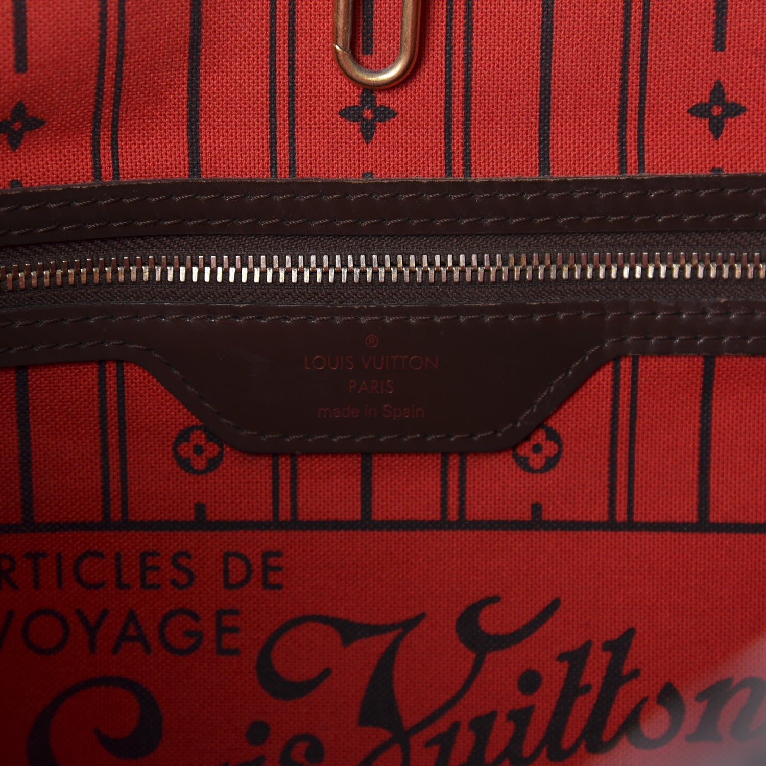 Louis Vuitton Damier Ebene Neverfull MM 8 of 15