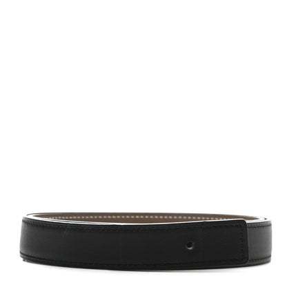 Hermes Swift Epsom 24mm Belt Strap 75 Black Etoupe 1 of 7