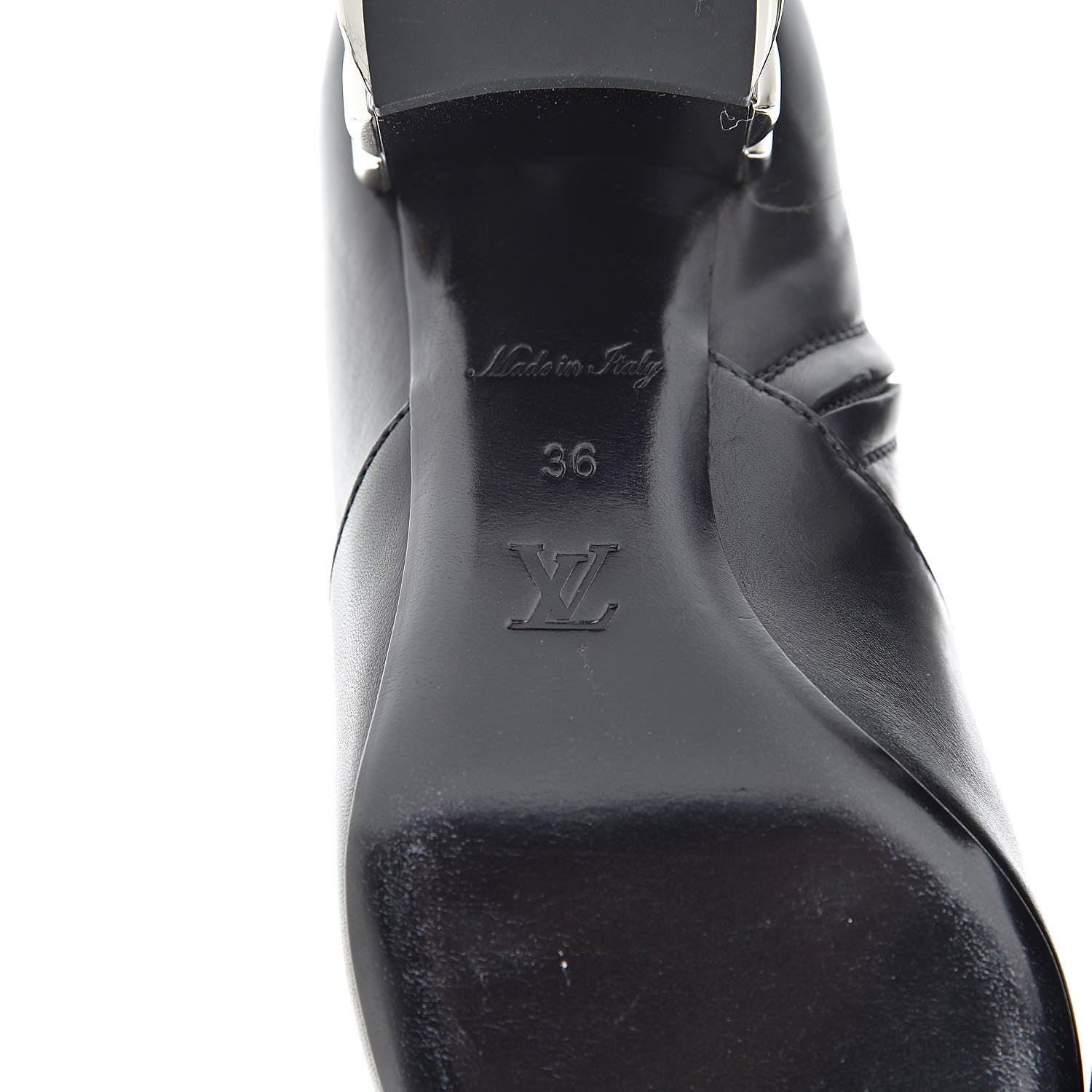 Louis Vuitton Lambskin Upstage Ankle Boots 36 Black 7 of 14