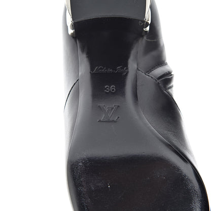 Louis Vuitton Lambskin Upstage Ankle Boots 36 Black 7 of 14