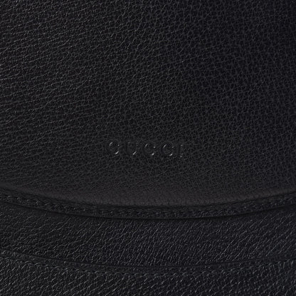 Gucci Grained Calfskin Web Crystal Butterfly Stripe Medium Totem Top Handle Bag Black 6 of 10