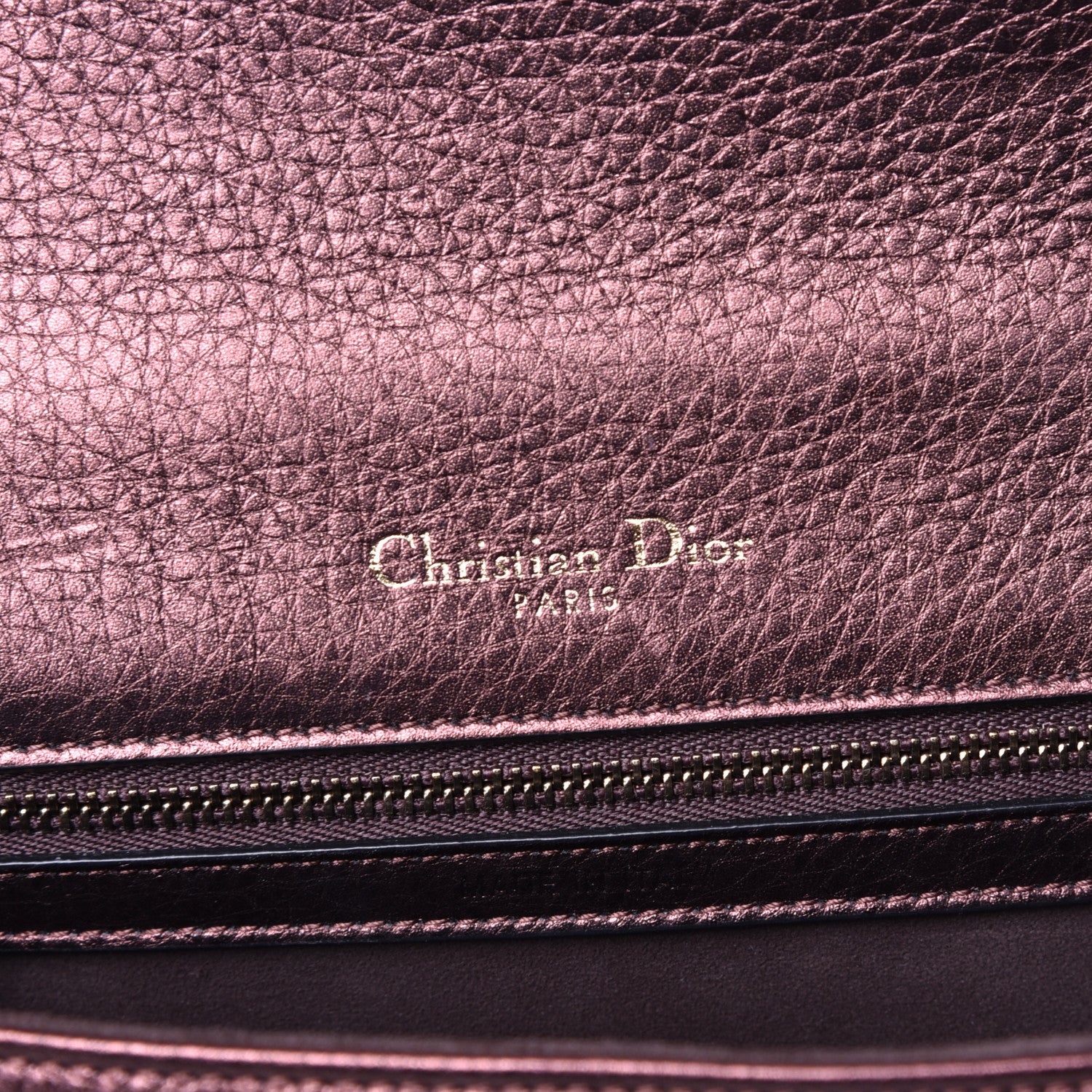 Christian Dior Metallic Grained Calfskin Small Diorama Flap Bag Noisette 6 of 8
