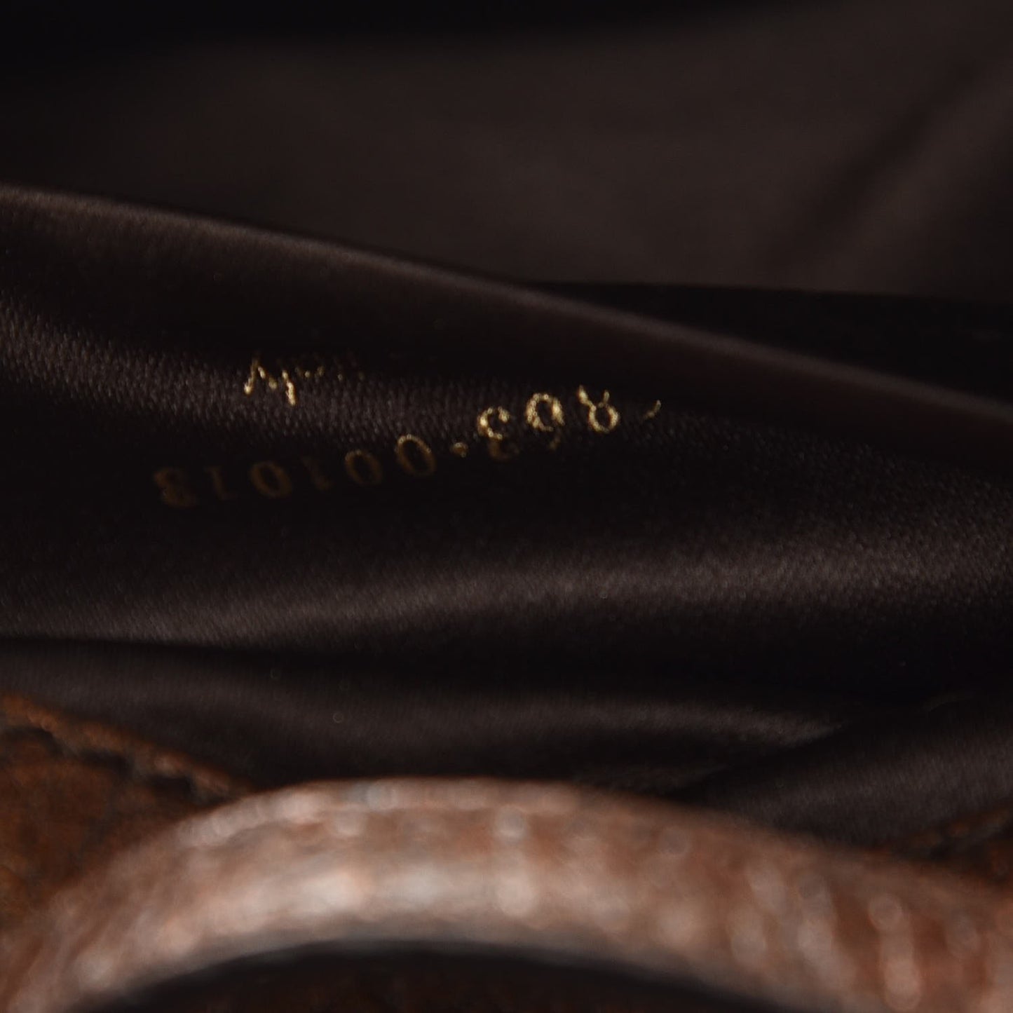 Metallic Calfskin Byzance Flap Bronze