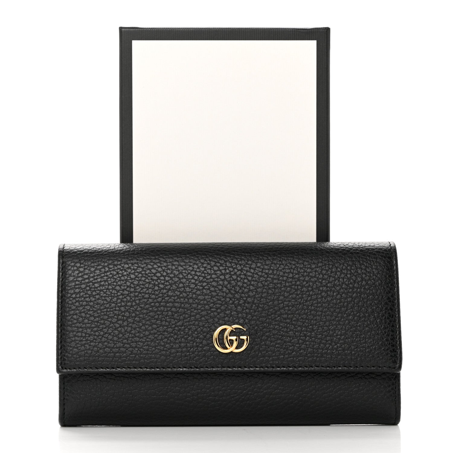 Gucci Dollar Calfskin GG Marmont Continental Wallet Black 11 of 11