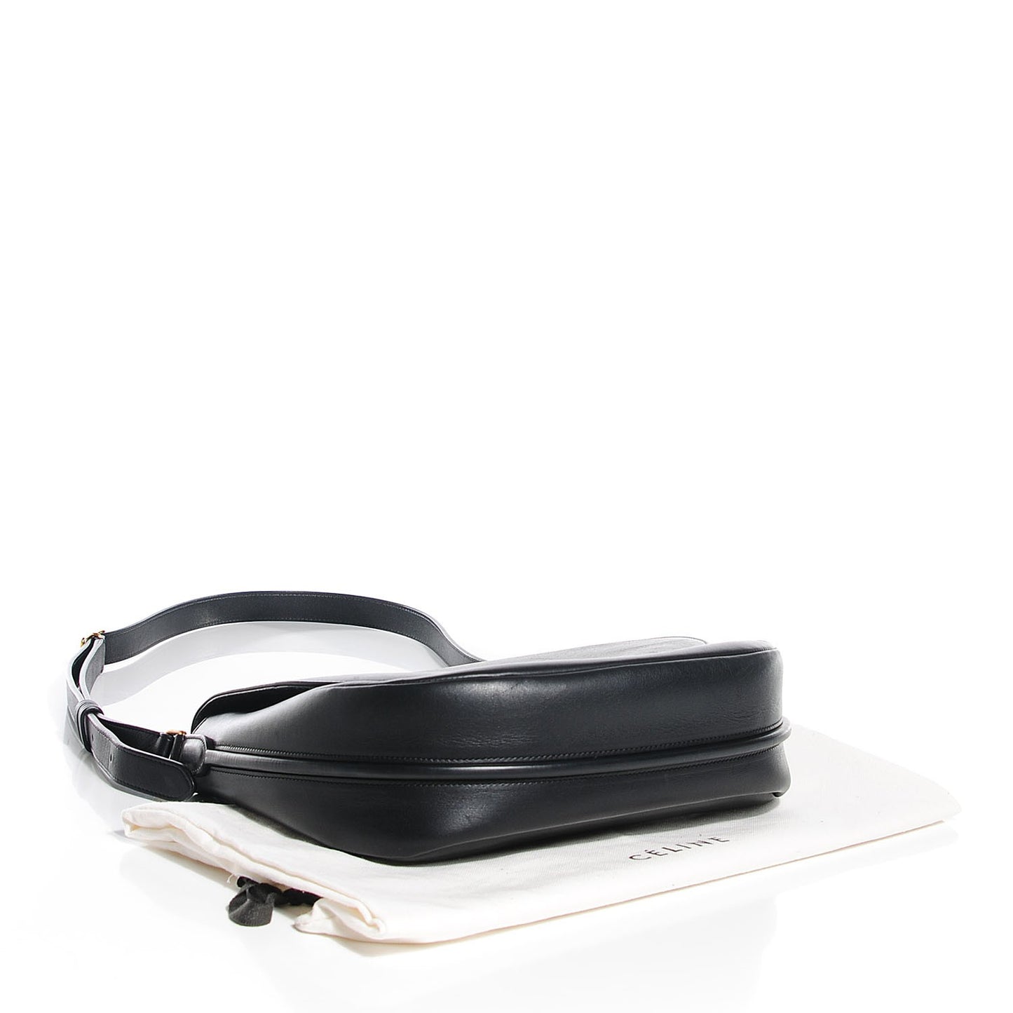 Natural Calfskin Trotteur Messenger Black