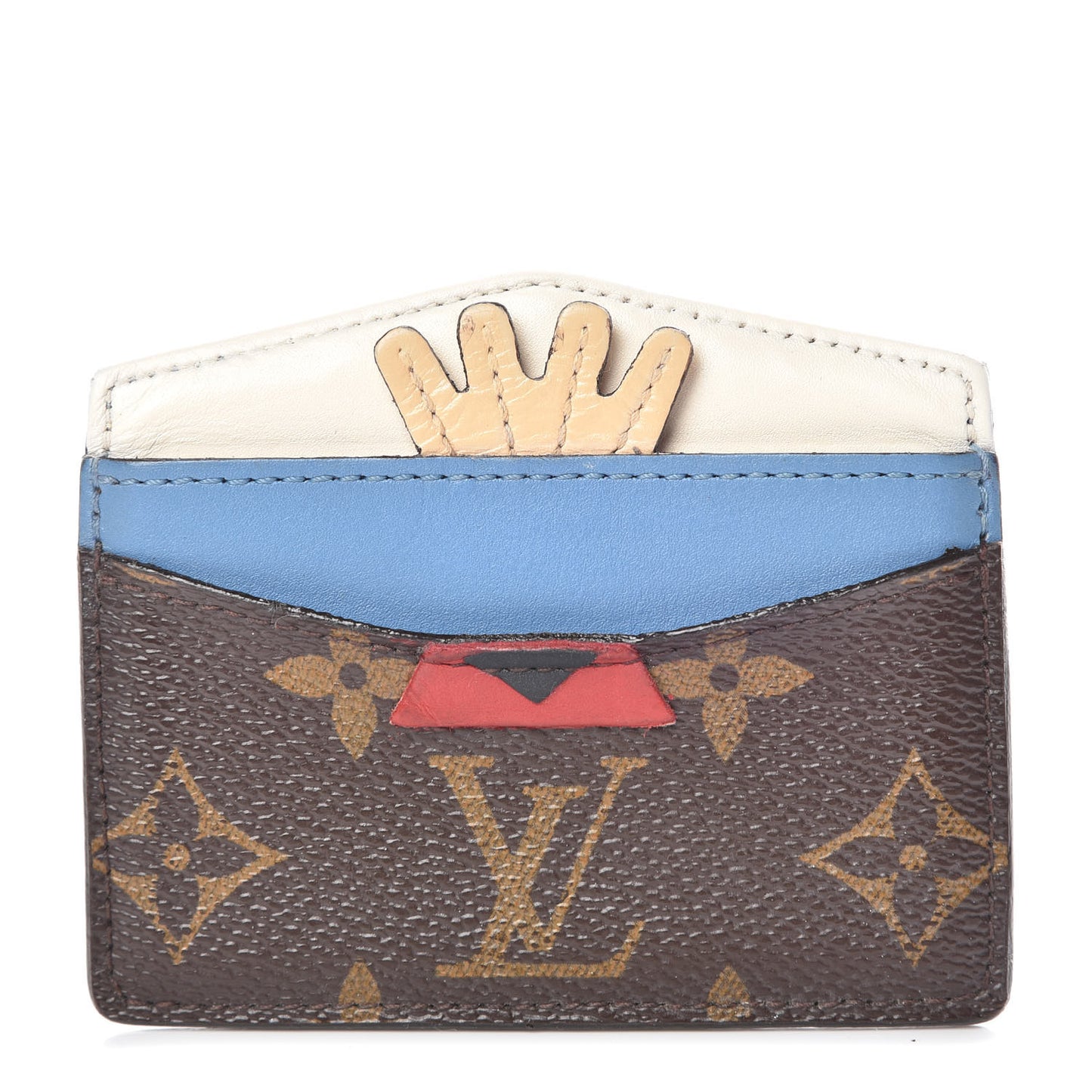 Monogram Tribal Mask Card Holder
