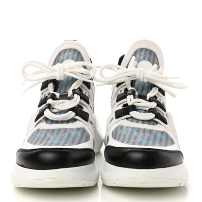Louis Vuitton Calfskin Pop LV Archlight Sneakers 41 Blue 2 of 9