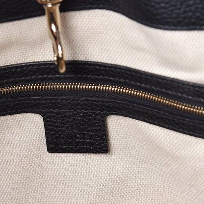Gucci Pebbled Calfskin Medium Soho Chain Shoulder Bag Black 8 of 9