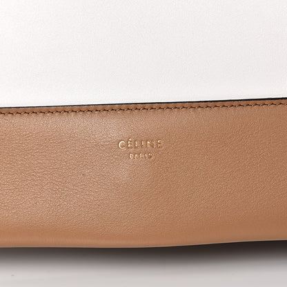 Celine Shiny Smooth Calfskin Medium Frame Shoulder Bag Tan Optic White 5 of 8