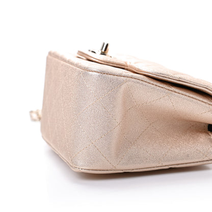 Chanel Metallic Lambskin Quilted Mini Square Flap Gold 7 of 10