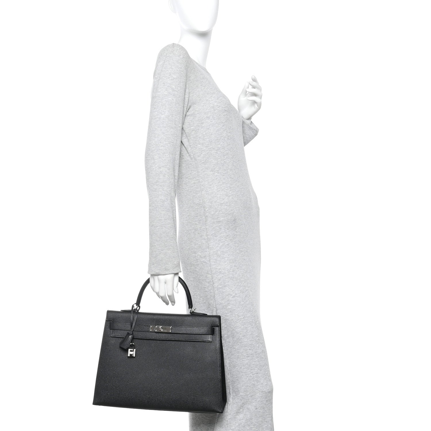 Hermes Epsom Kelly Sellier 35 Black 2 of 13