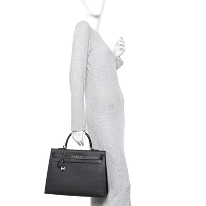 Hermes Epsom Kelly Sellier 35 Black 2 of 13