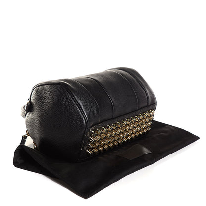 Alexander Wang Pebbled Lambskin Rockie Black Pale Gold Hardware 4 of 8