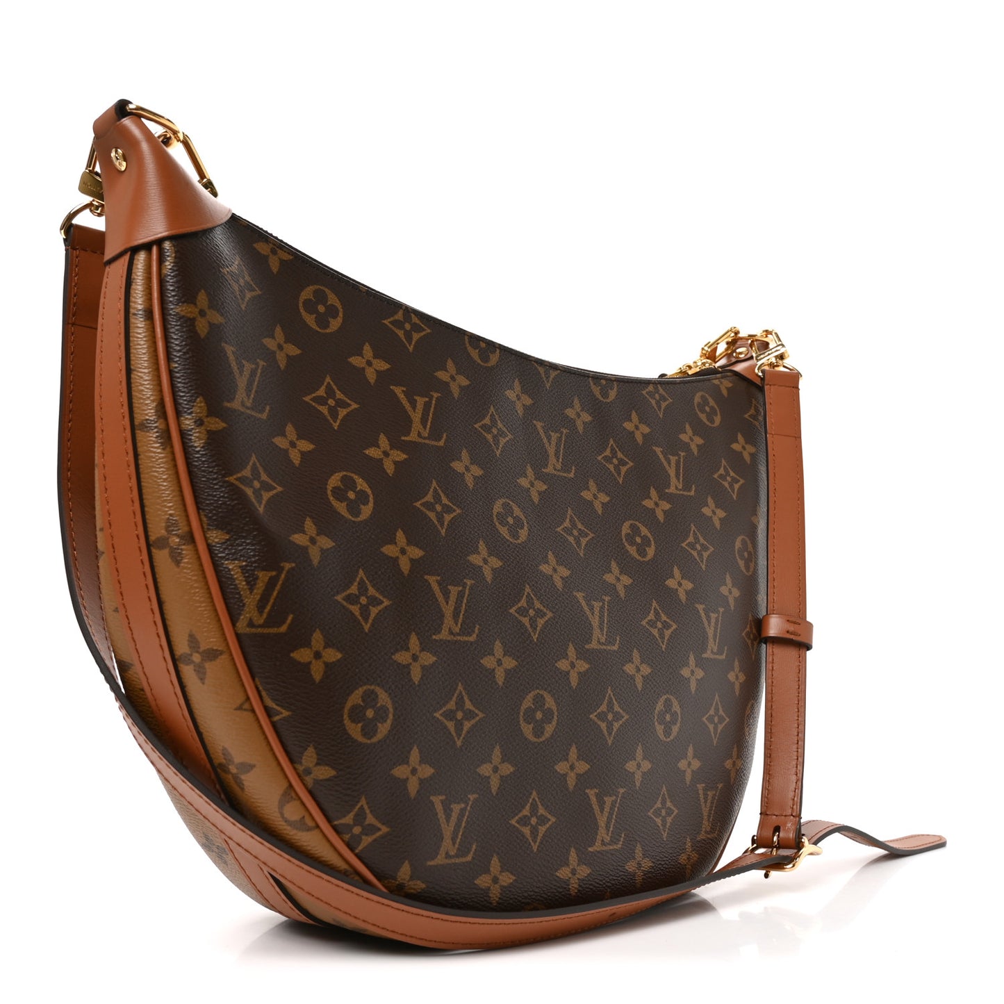 Reverse Monogram Loop Hobo