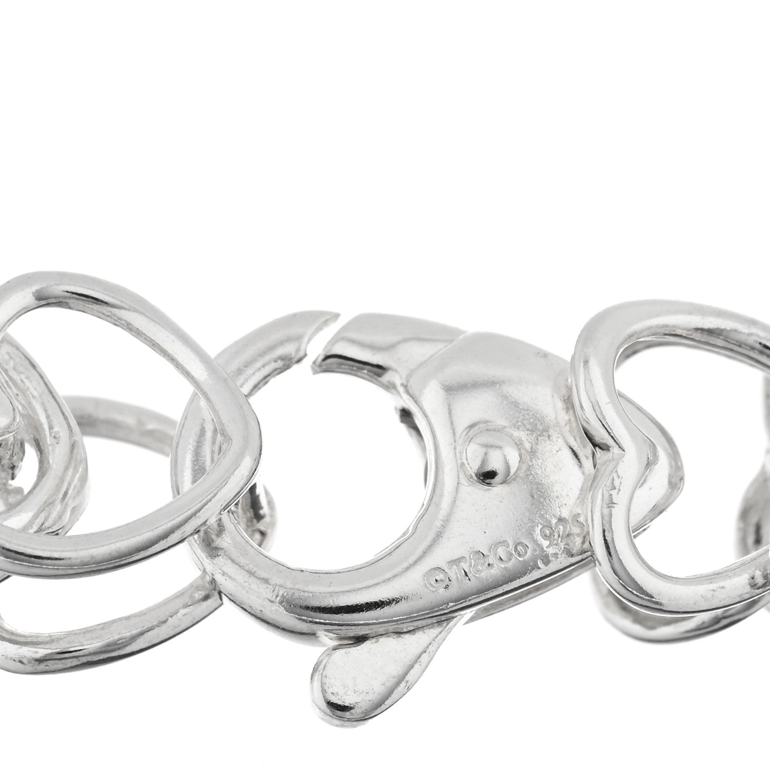 Tiffany Sterling Silver Heart Link Bracelet 3 of 3