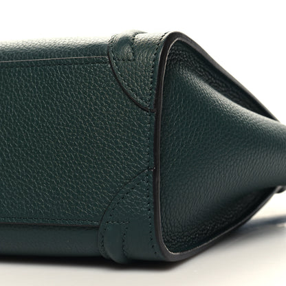 Celine Drummed Calfskin Nano Luggage Amazone 10 of 10