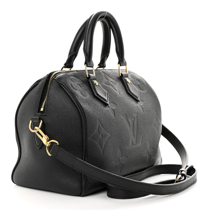 Louis Vuitton Empreinte Monogram Giant Speedy Bandouliere 20 Black 3 of 11