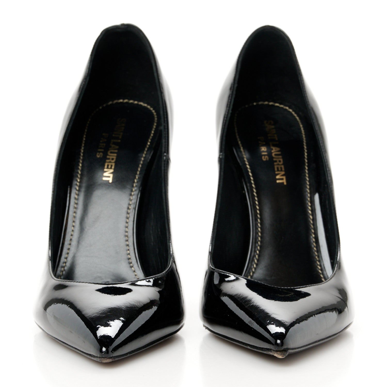 Saint Laurent Patent Calfskin Opyum 110 Pumps 39 Black 3 of 9