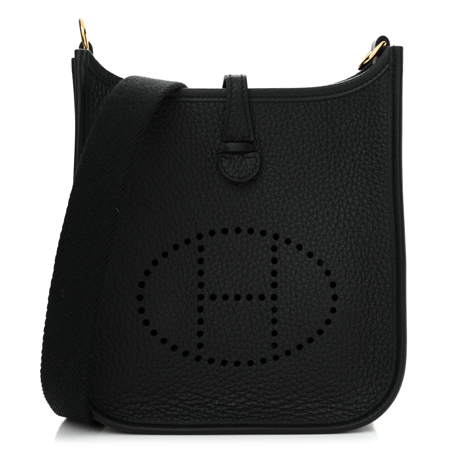 Hermes Taurillon Clemence Evelyne TPM Black 1 of 11