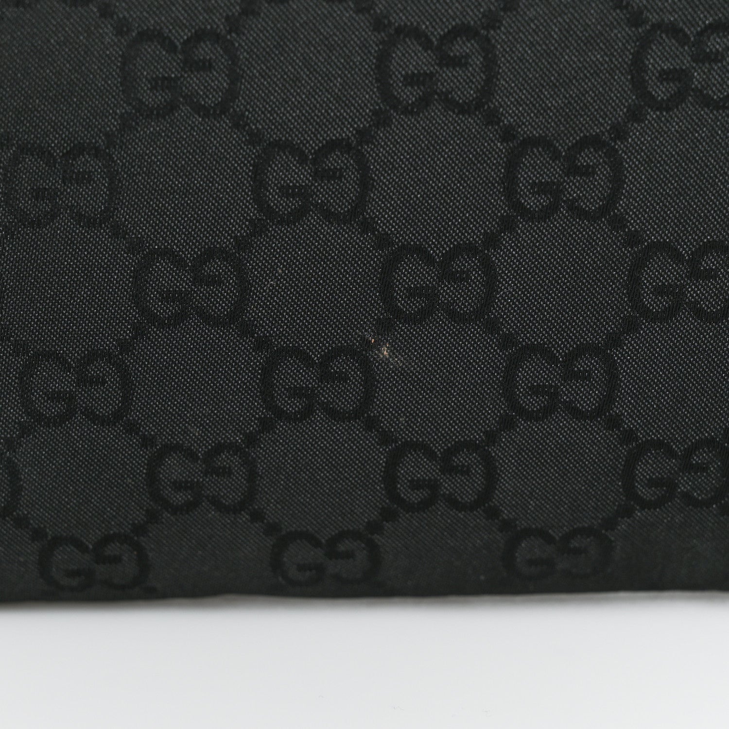 Gucci Calfskin Canvas Monogram Flat Vertical Tote Black 10 of 10