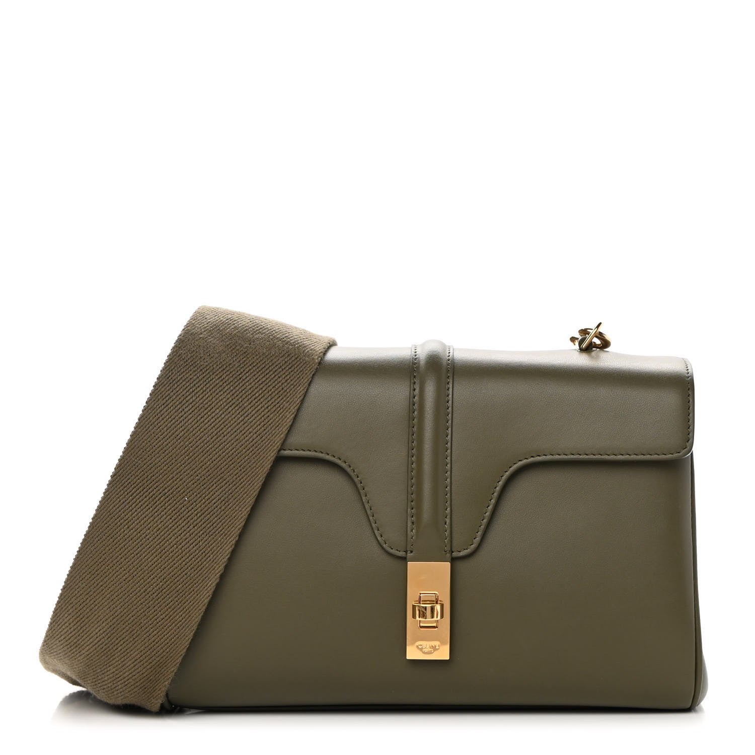 Celine Smooth Calfskin Teen 16 Crossbody Bag Army Green 1 of 12