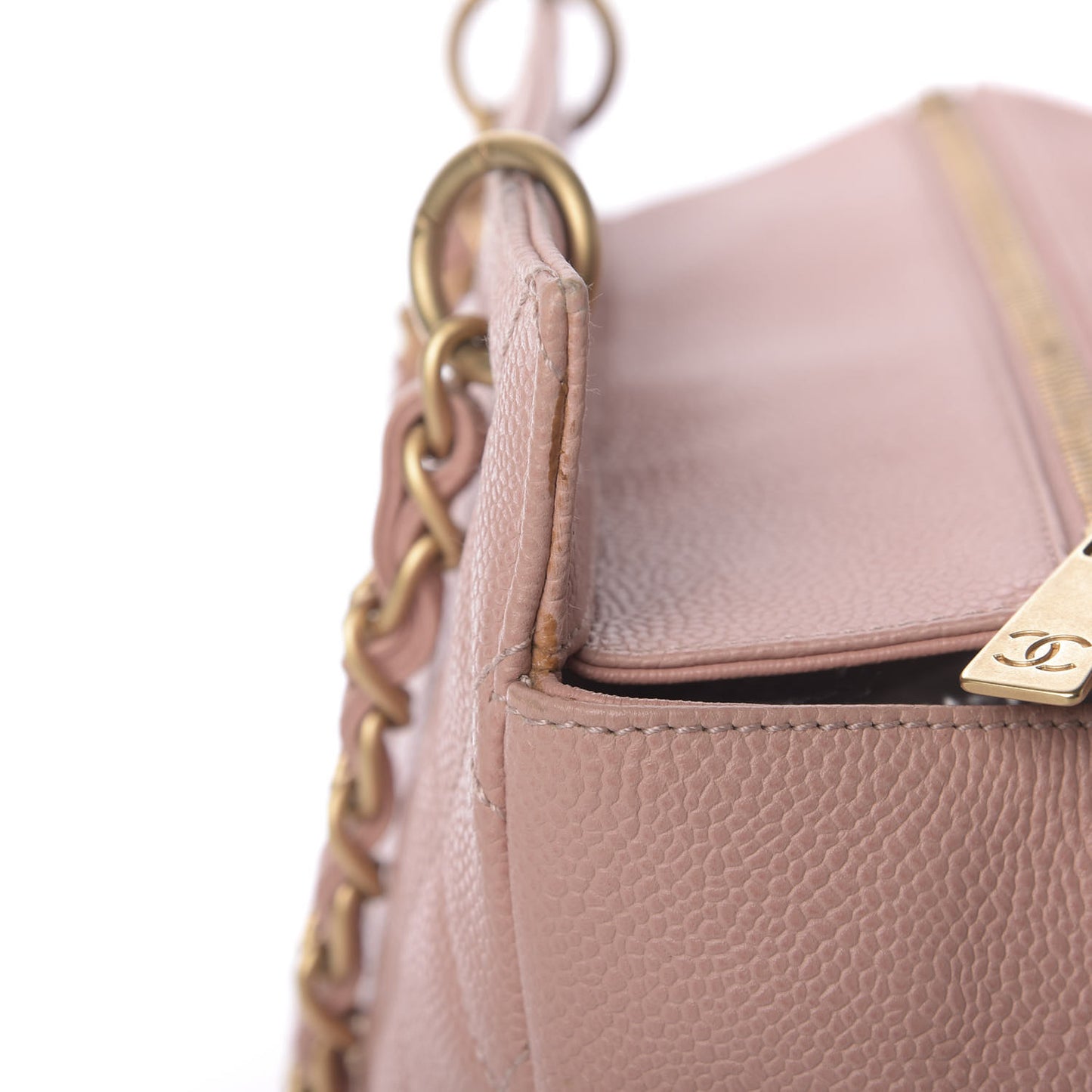 Caviar Quilted Petit Timeless Shopping Tote PTT Pink