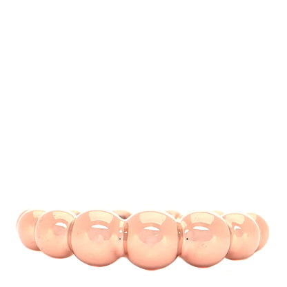 Van Cleef & Arpels 18K Rose Gold Perlee Pearls of Gold Variation Ring 53 6.5 1 of 4