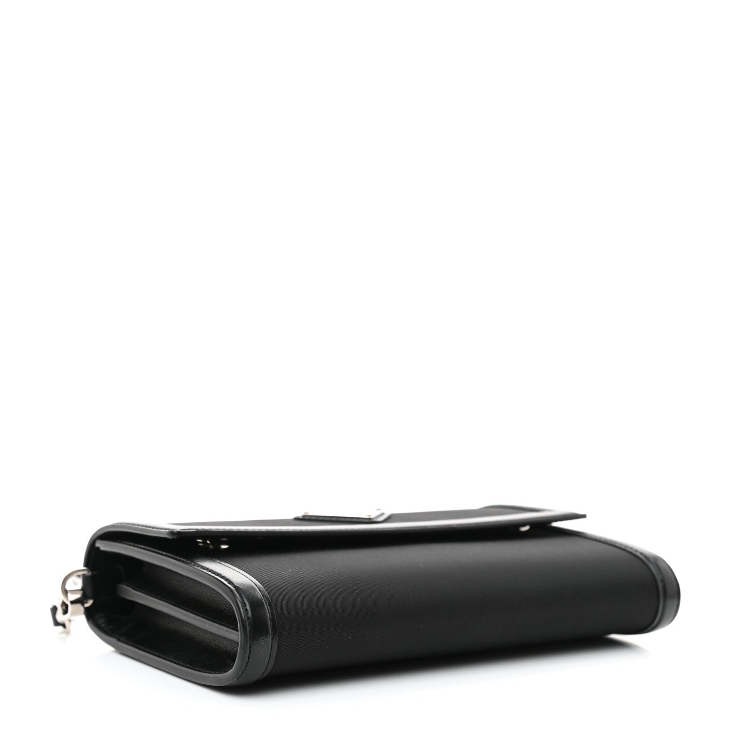 Prada Tessuto Nylon Vitello Wallet on Strap Black 4 of 8