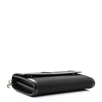 Prada Tessuto Nylon Vitello Wallet on Strap Black 4 of 8
