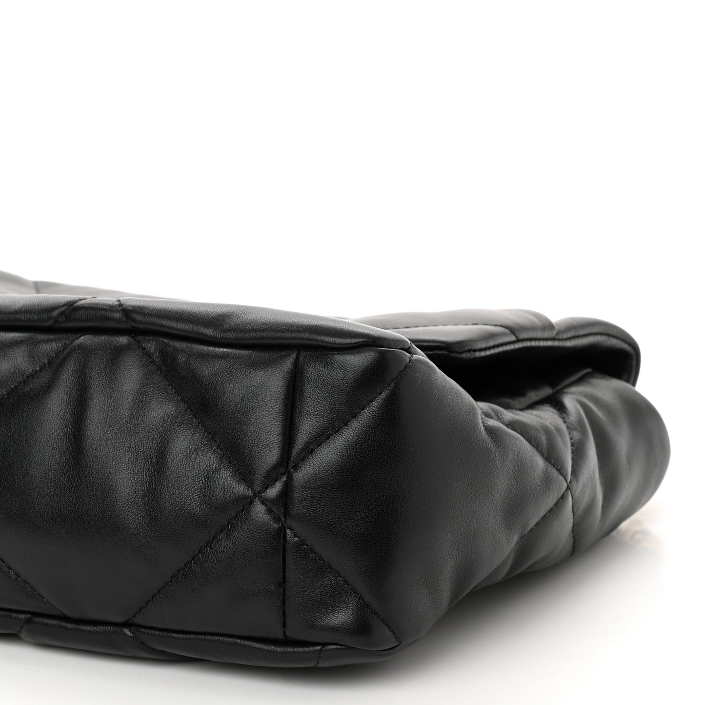 Lambskin Quilted Large Chanel 19 Flap Black