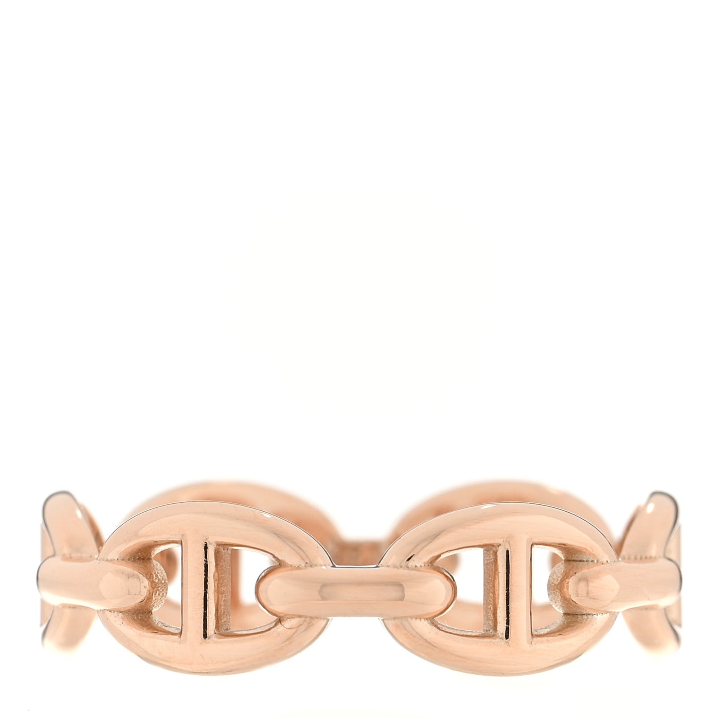 18K Rose Gold PM Chaine d'Ancre Enchainee Ring 58 8.25