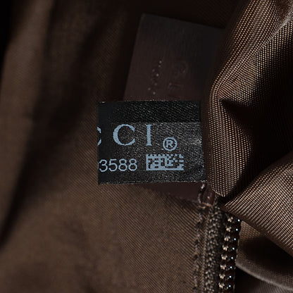 Gucci GG Plus Monogram Large Interlocking G Flap Messenger Bag Beige Dark Brown 9 of 9